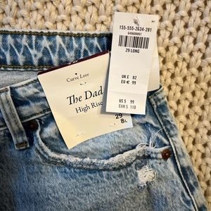 *NWT A&F “The Dad High Rise” in 29 / 8L.